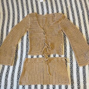 Two Piece Crochet Cover Up